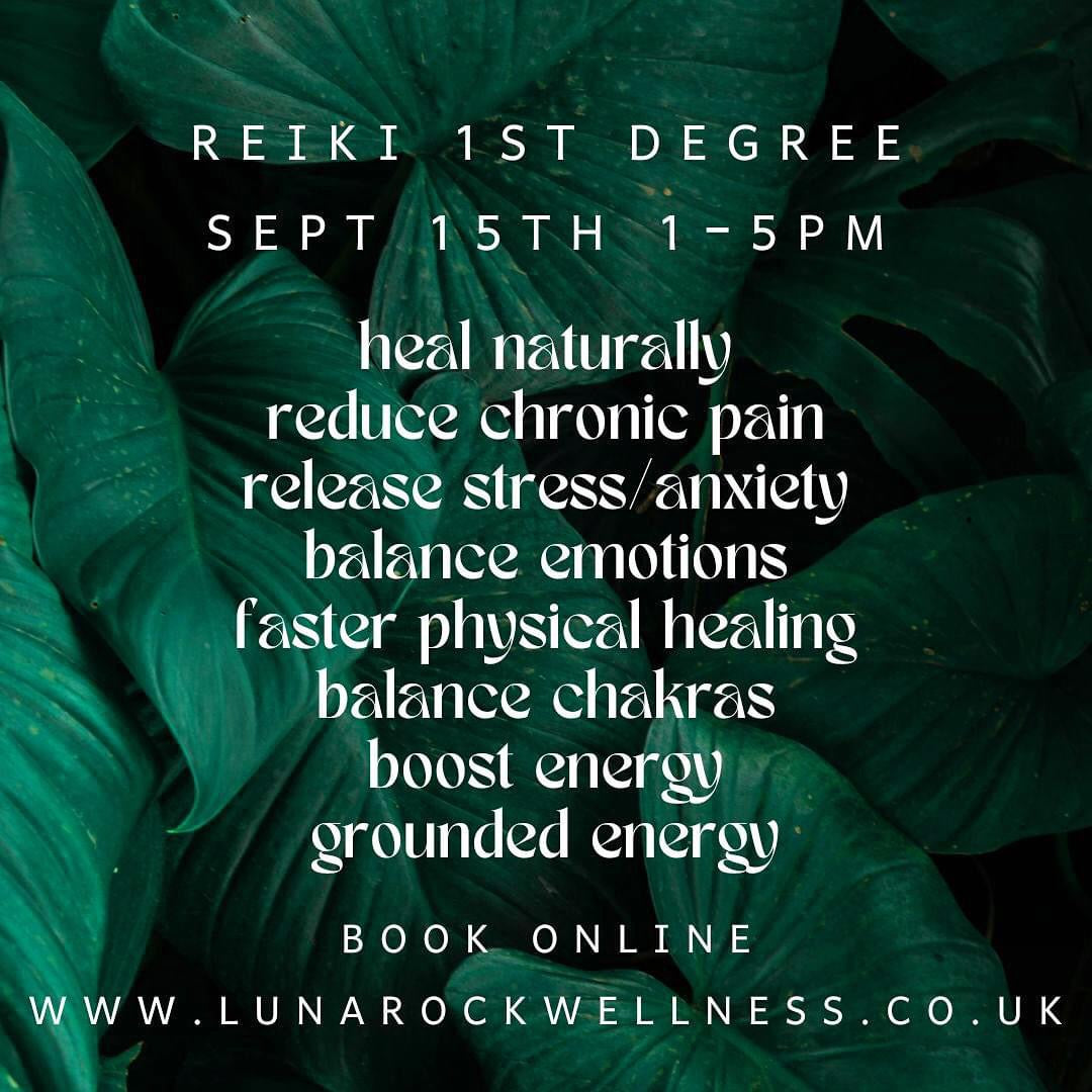 Reiki 1st Degree Training - Sept 15th 2024 - fully certified 🙏💫